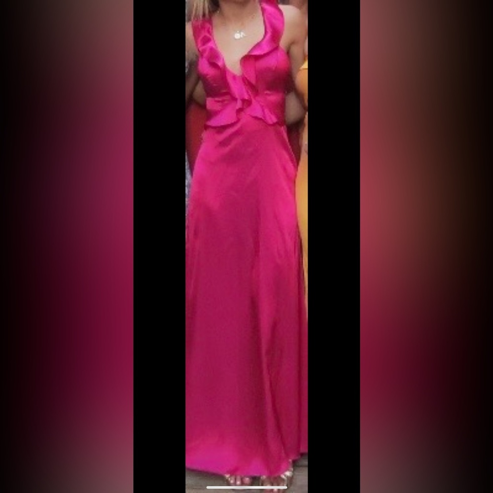 Chic Fuchsia Maxi Dress
